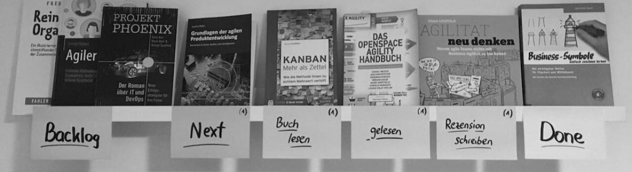 Bücher Backlog für mehr Fokus beim Lesen